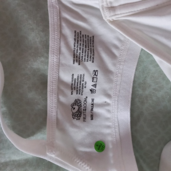 New Cotton white Underwire Bra 34C - Picture 3 of 4